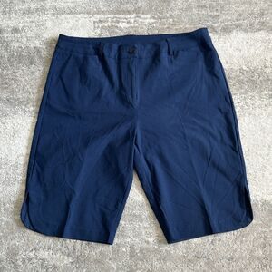 Anthony's Resort Wear Shorts Womens 16 Navy Blue Golf Tennis Pickleball Stretch